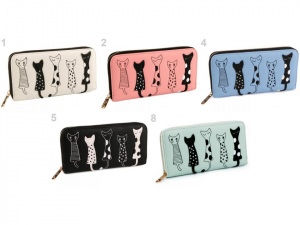 Dámská peněženka kočky 10x19,5 cm