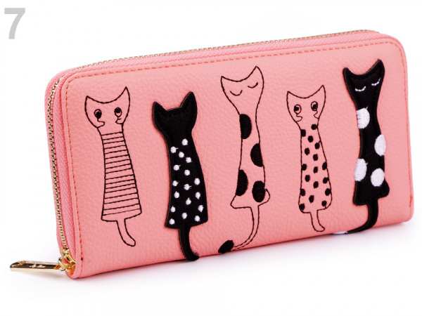 Dámská peněženka kočky 10x19,5 cm