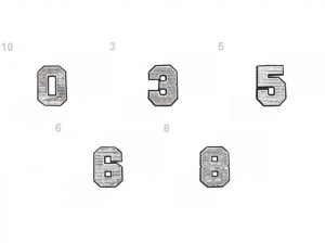 Nažehlovačka čísla s flitry