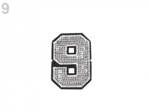 Nažehlovačka čísla s flitry