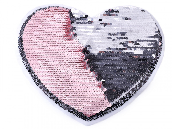 Velká aplikace srdce s oboustrannými flitry