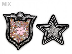 Nažehlovačka erb, hvězda s kamínky