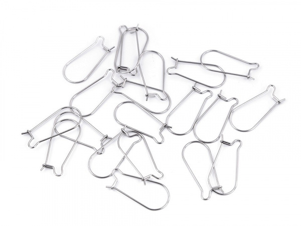 Afroháček uzavřený z chirurgické oceli 25 mm