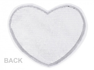 Velká aplikace srdce s oboustrannými flitry