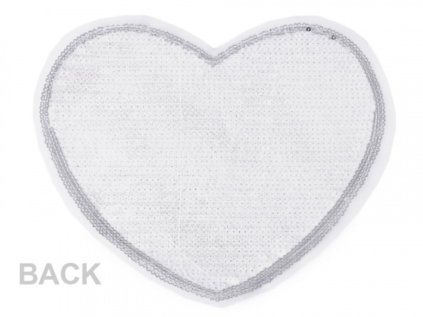 Velká aplikace srdce s oboustrannými flitry