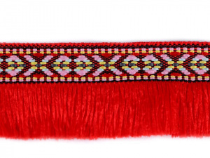 Prýmek indiánský s třásněmi šíře 35 mm