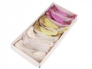 Dekorace ptáček s glitry