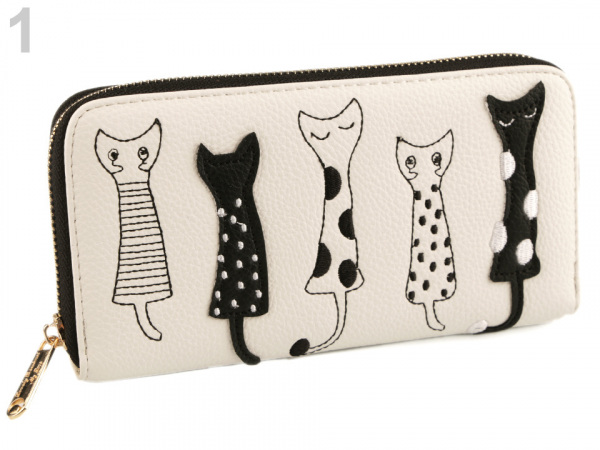 Dámská peněženka kočky 10x19,5 cm