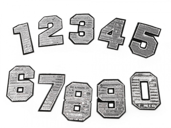 Nažehlovačka čísla s flitry