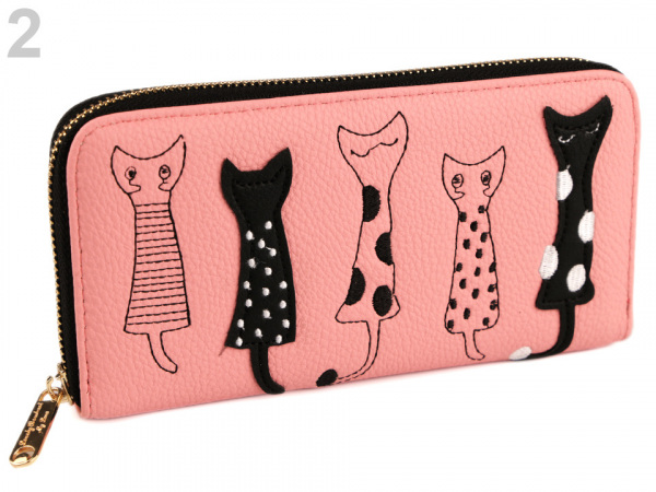 Dámská peněženka kočky 10x19,5 cm