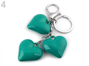 Přívěsek na kabelku / klíče srdce