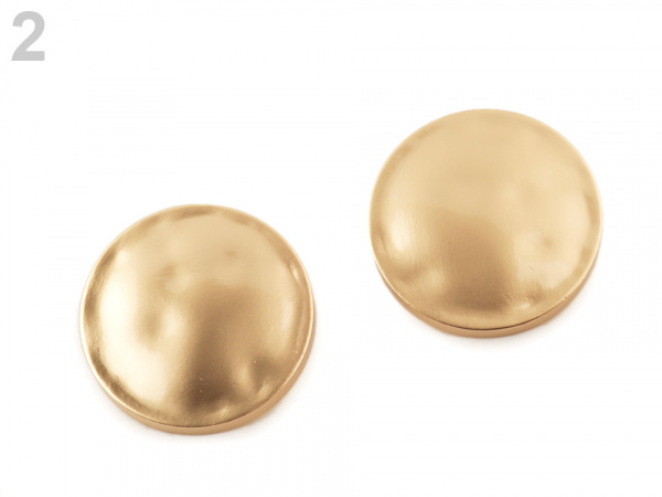 Kovový knoflík velikost 36" zlatá