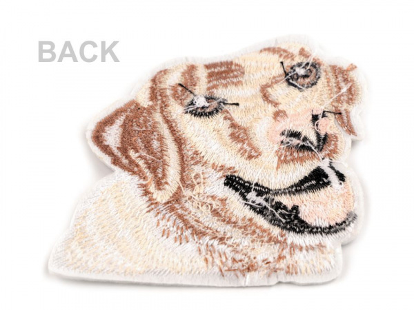 Nažehlovačka pes, celovyšívaná