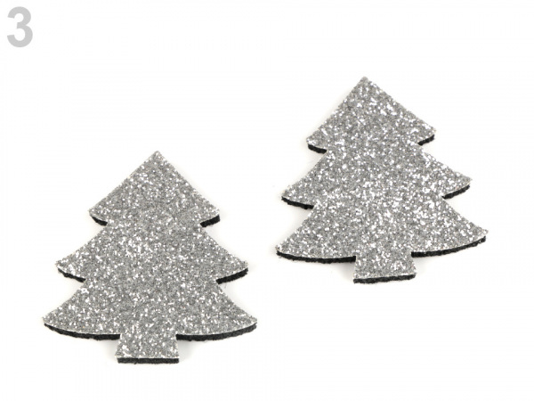 Vánoční dekorace s glitry