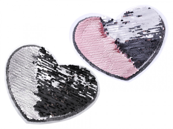 Velká aplikace srdce s oboustrannými flitry