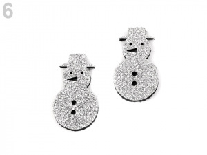 Vánoční dekorace s glitry