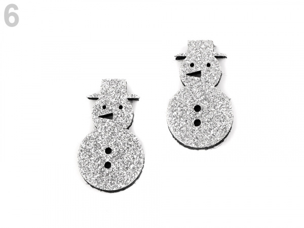 Vánoční dekorace s glitry