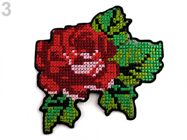 Nažehlovačka vyšívaná - křížkový steh