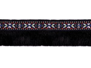 Prýmek indiánský s třásněmi šíře 35 mm