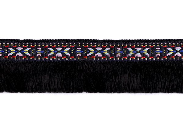 Prýmek indiánský s třásněmi šíře 35 mm