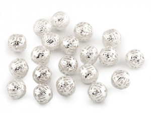 Vánoční filigránové korálky / kuličky Ø12 mm