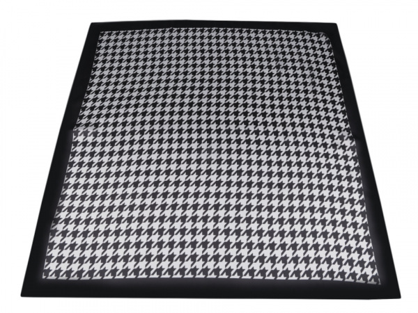 Saténový šátek kohoutí stopa 70x70 cm