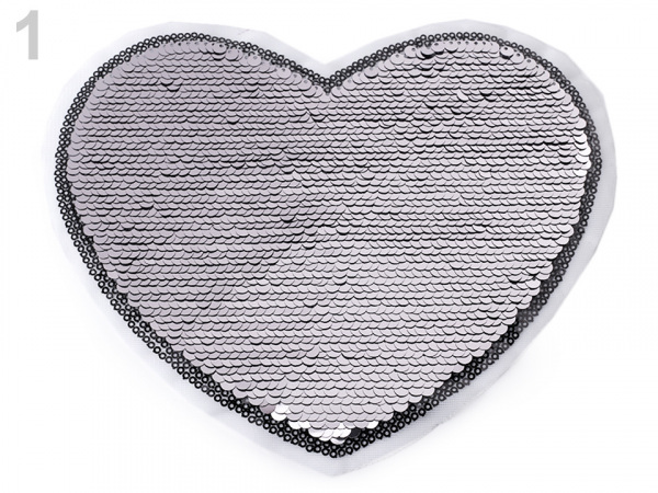 Velká aplikace srdce s oboustrannými flitry