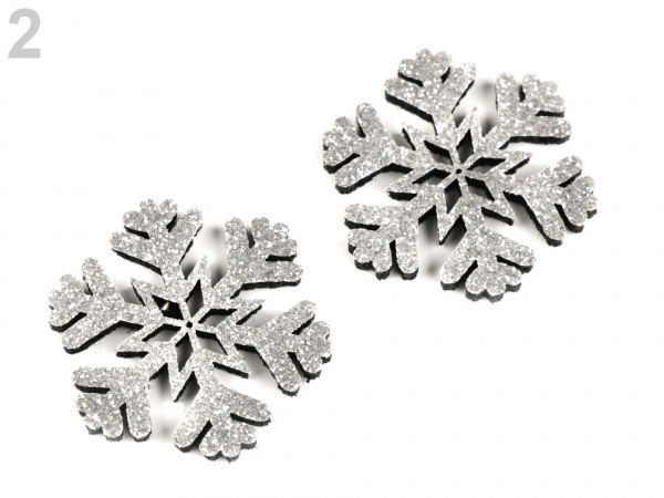 Vánoční dekorace s glitry