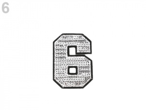 Nažehlovačka čísla s flitry