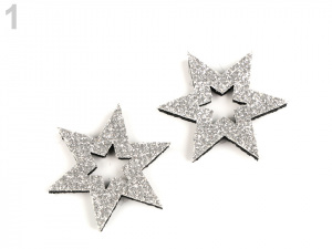 Vánoční dekorace s glitry