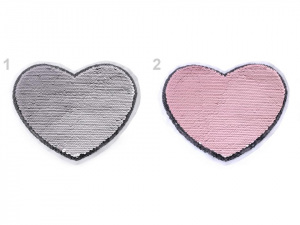 Velká aplikace srdce s oboustrannými flitry