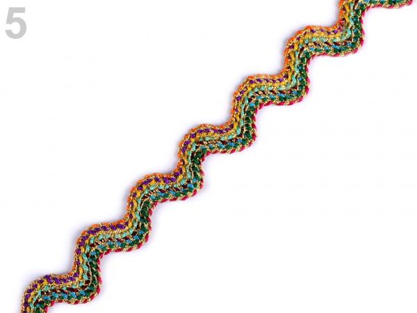 Prýmek / hadovka s lurexem šíře 13 mm