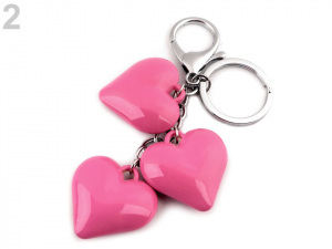 Přívěsek na kabelku / klíče srdce