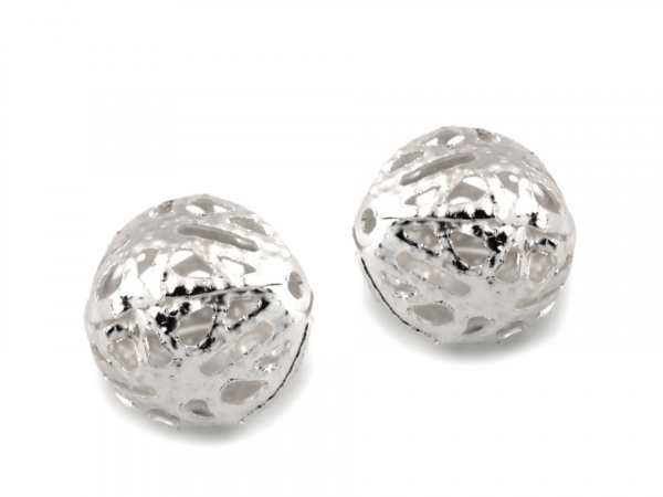 Vánoční filigránové korálky / kuličky Ø12 mm