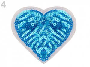 Nažehlovačka srdce s flitry