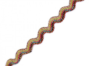 Prýmek / hadovka s lurexem šíře 13 mm