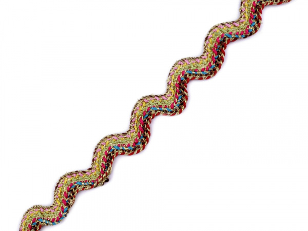 Prýmek / hadovka s lurexem šíře 13 mm