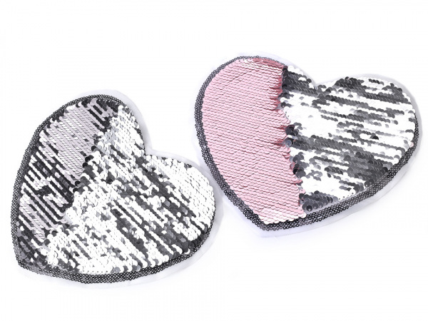 Velká aplikace srdce s oboustrannými flitry