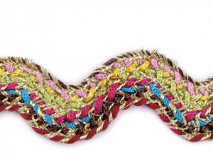 Prýmek / hadovka s lurexem šíře 13 mm