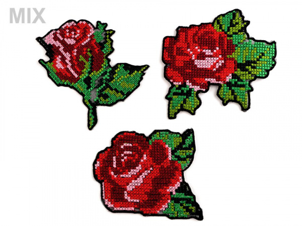 Nažehlovačka vyšívaná - křížkový steh