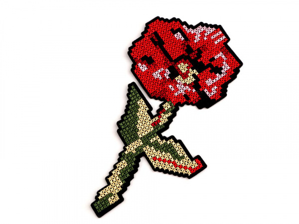 Nažehlovačka vyšívaná - křížkový steh