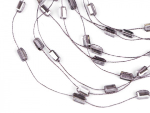 Náhrdelník z broušených korálků víceřadý