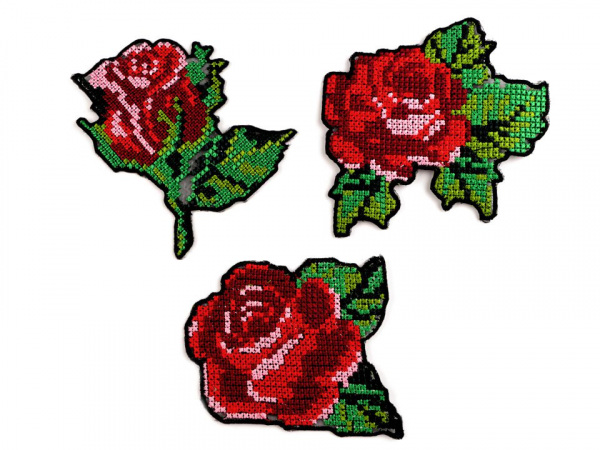 Nažehlovačka vyšívaná - křížkový steh