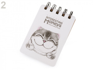 Blok / zápisník linkovaný A7 pes, kočka Languo