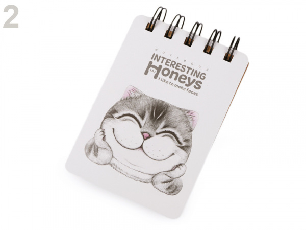 Blok / zápisník linkovaný A7 pes, kočka Languo