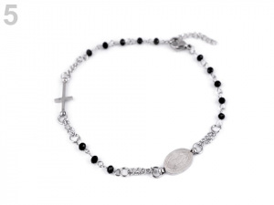 Náramek z nerezové oceli růženec