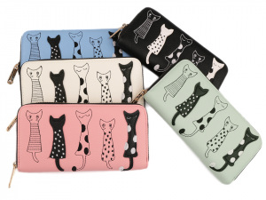 Dámská peněženka kočky 10x19,5 cm