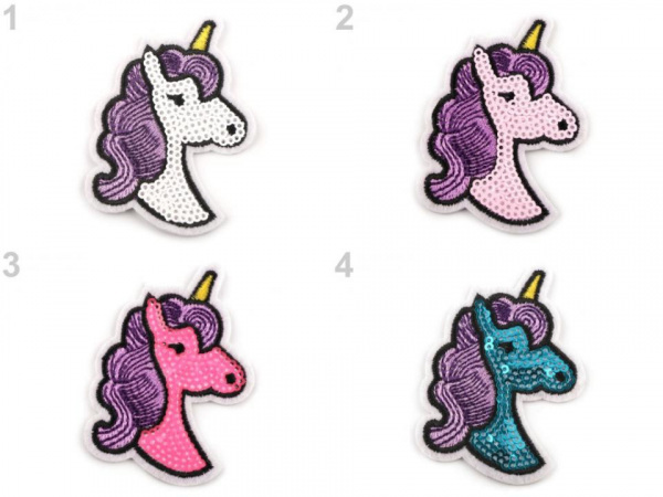 Nažehlovačka jednorožec s flitry