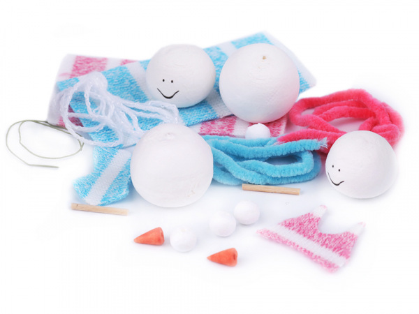 Kreativní sada sněhuláci 2 ks