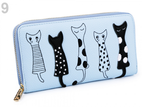 Dámská peněženka kočky 10x19,5 cm